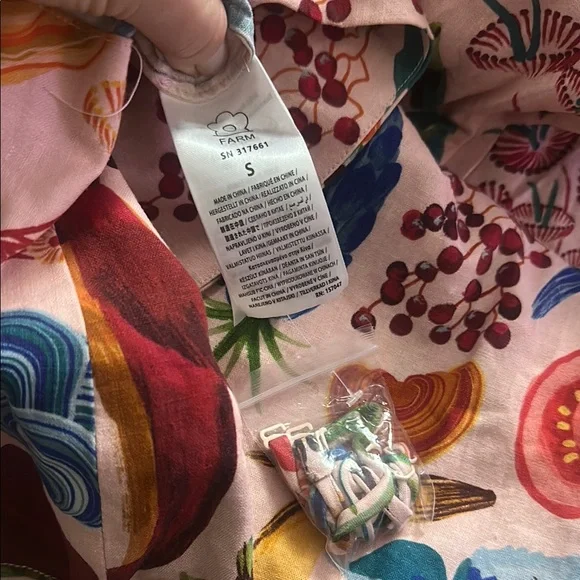 FARM Rio Bright Farm Beige Strapless Dress - Picture 8 of 8